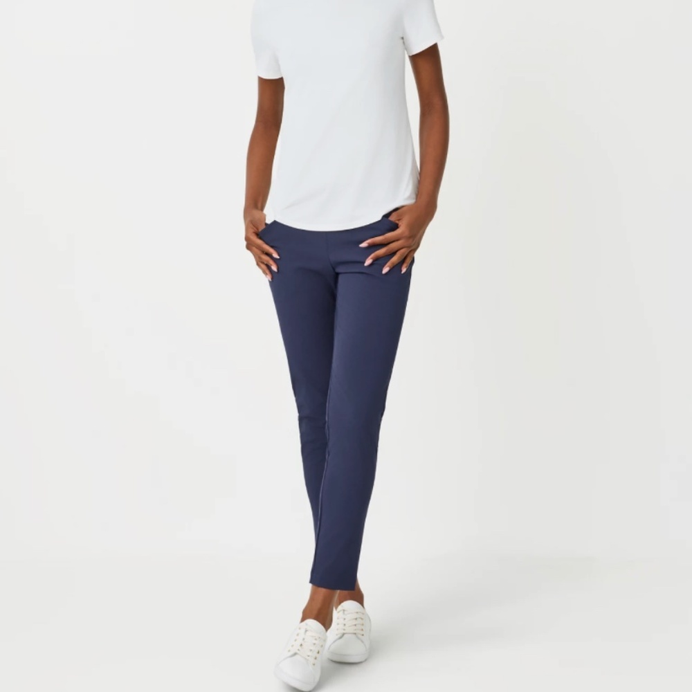 Lilly Pulitzer Corso Luxletic Golf Pants in Navy, Size 10 UPF 50+